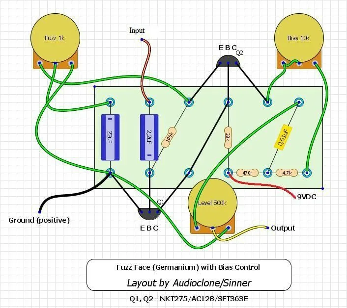 Fuzz Face Diagram Fuzz Schematic Silicon Clone Barbarach
