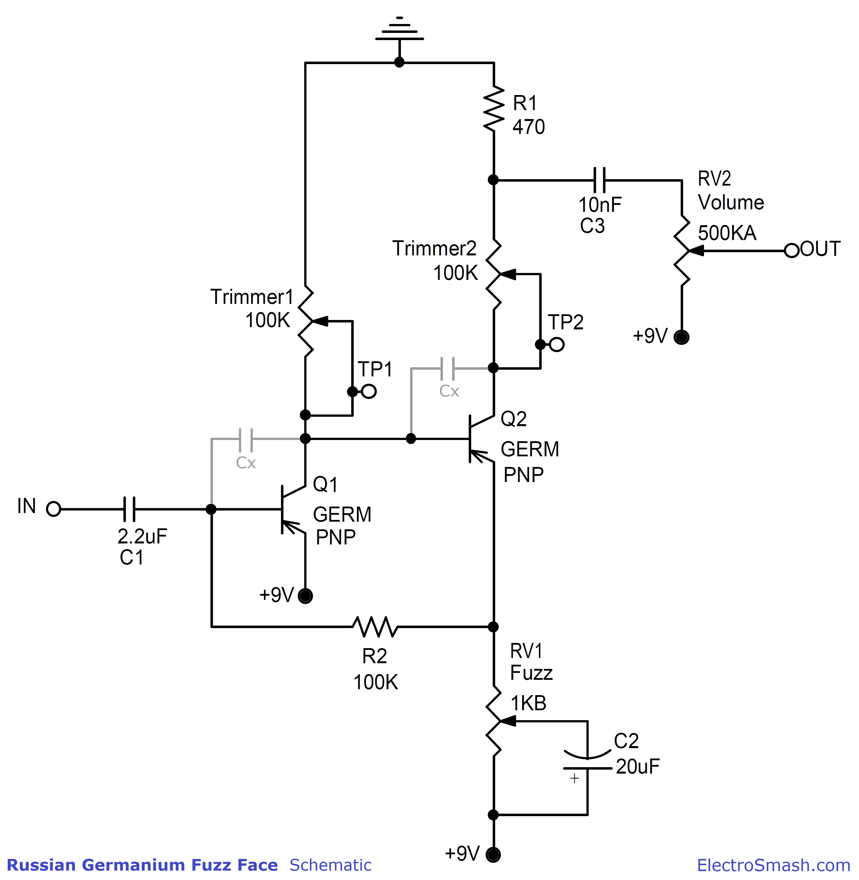 Fuzz Face Schematic Explained Building A Fuzz Face Clone