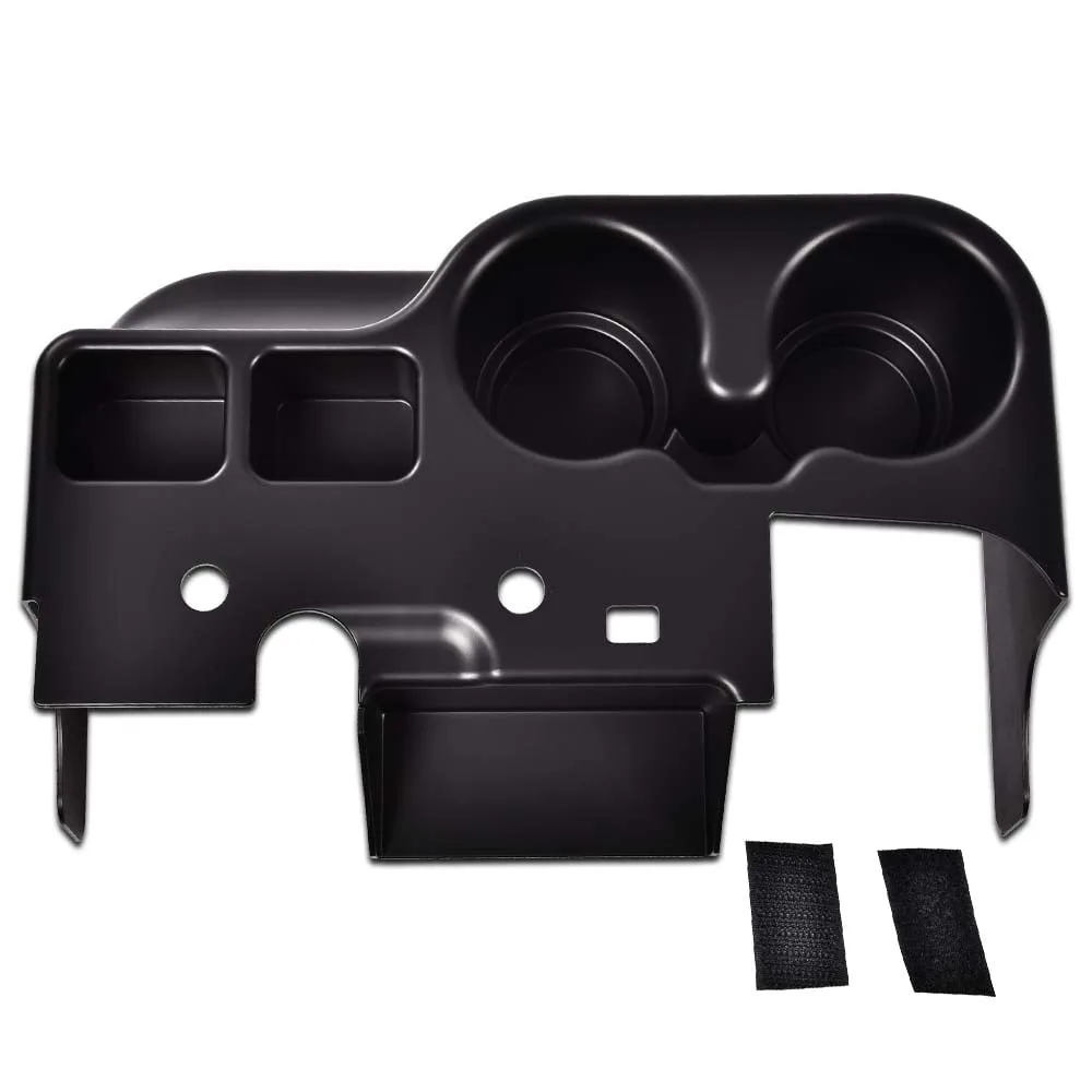 G Plus Center Console Cup Holder Fit For Ford F250 F350 F450 Super Duty 1999 2001 Black