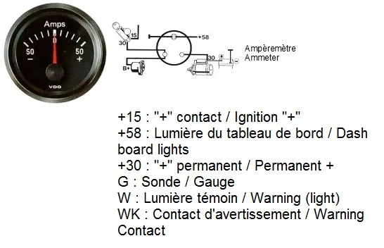 Gallery Vdo Amp Gauge Wiring Diagrams