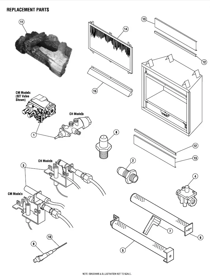 Gas Fireplace Schematic Diagram