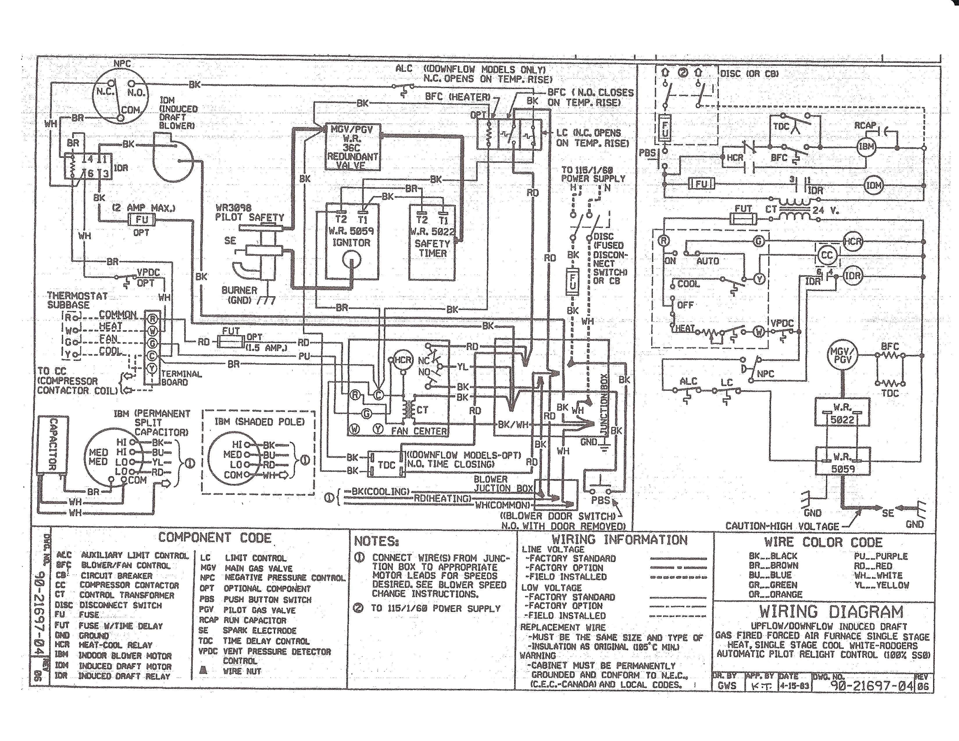 Gas Furnace Wiring Diagram For Gibson