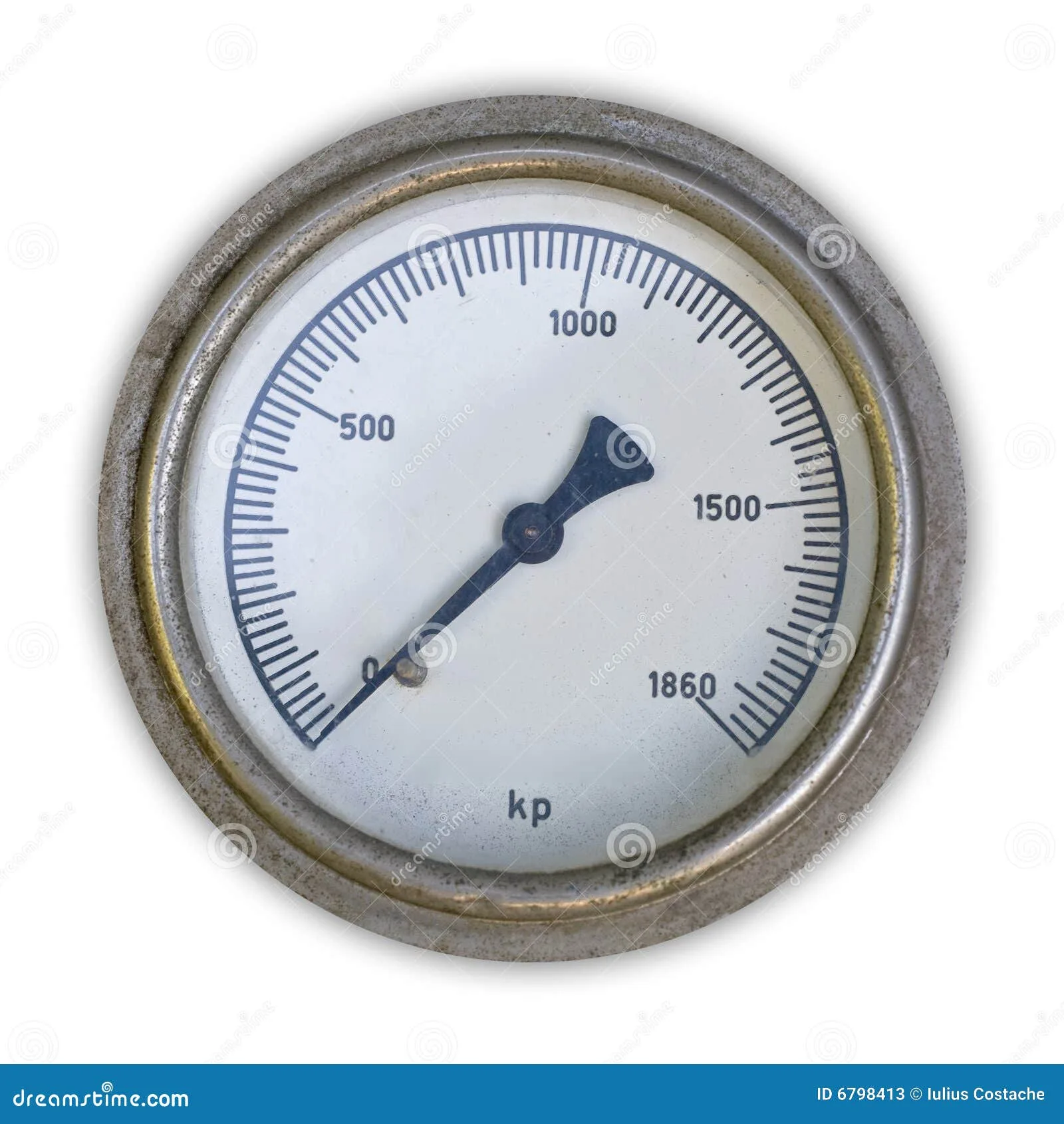 Gauge Stock Image Image Of Isolated Instrument Silver 6798413