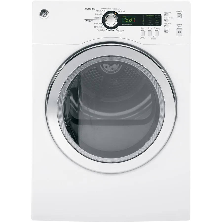 Ge 4 Cu Ft Stackable Electric Dryer White At