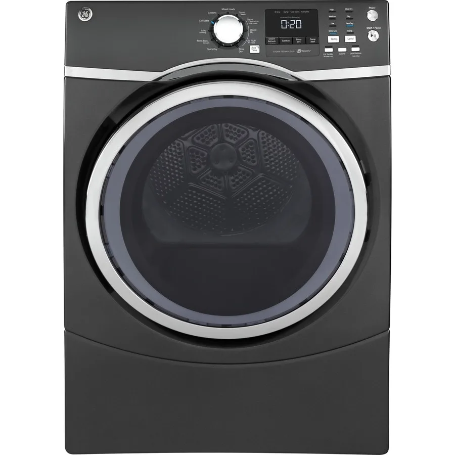 Ge 7 5 Cu Ft Stackable Electric Dryer Diamond Gray At
