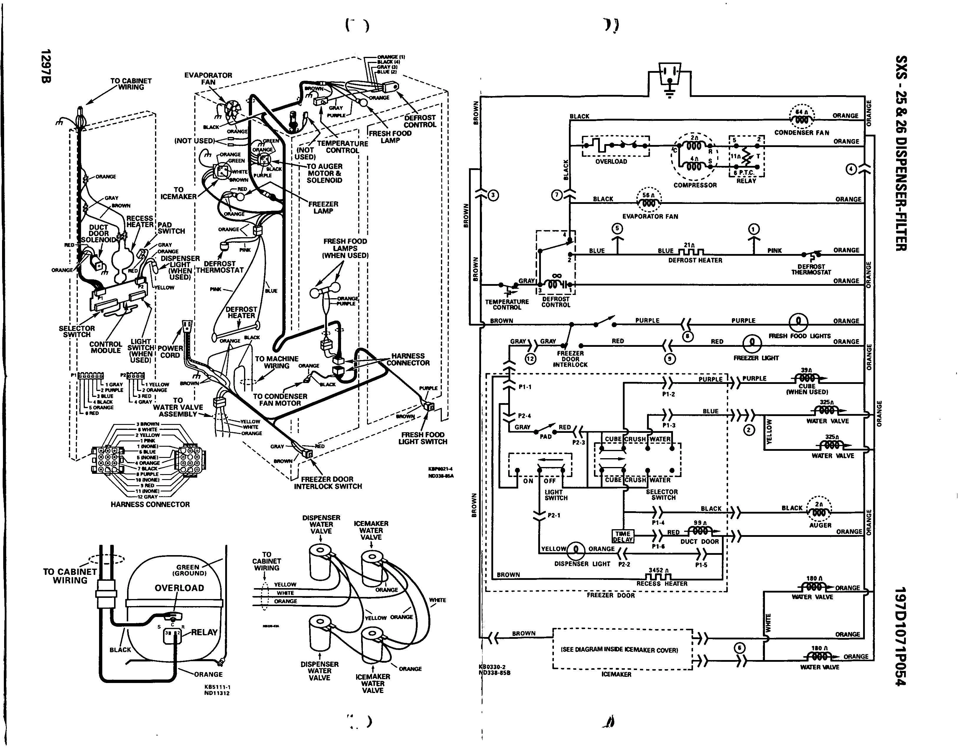 Ge Side By Side Refrigerator Wiring Diagram Sample Wiring Diagram Sample