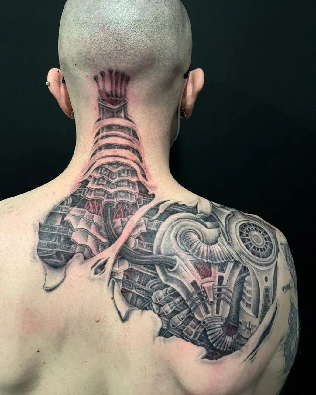 Gear Heart Tattoo Design