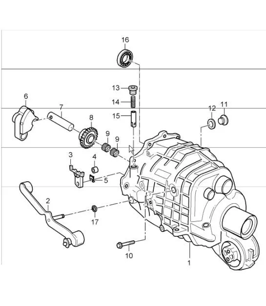 Gear Housing Transmission Cover 996 Carrera 2 4 G96 00 30 01 31 1998 05 Porsche Parts
