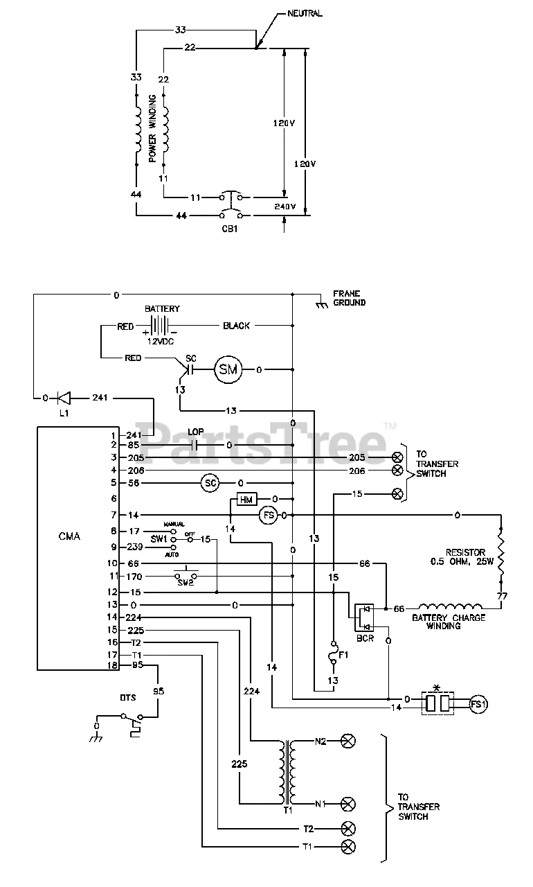 Generac 1461 1 Generac 10Kw Home Standby Generator Wiring Schematic Parts Lookup With Diagrams