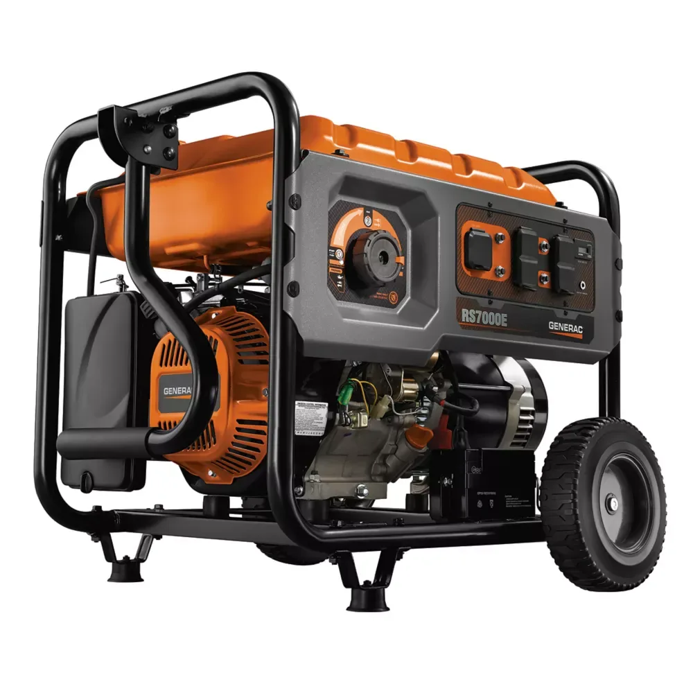 Generac Rs7000E 7 000W Gas Powered Portable Generator The Home Depot Canada