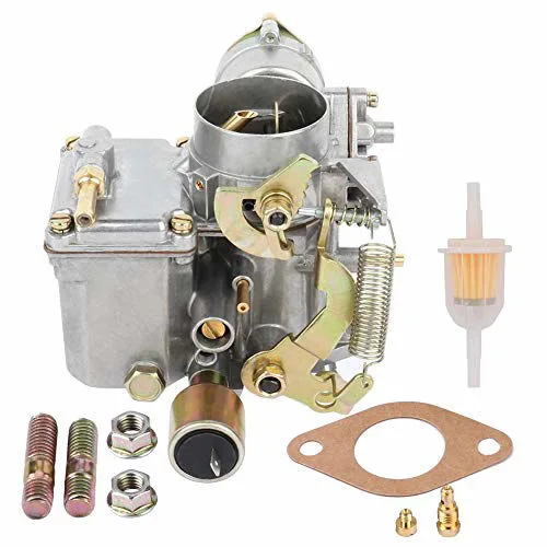 Getuscart 34Pict 3 Carburetor For Vw Beetle Super Beetle Type 1 Air Cooled 1600Cc Dual Port