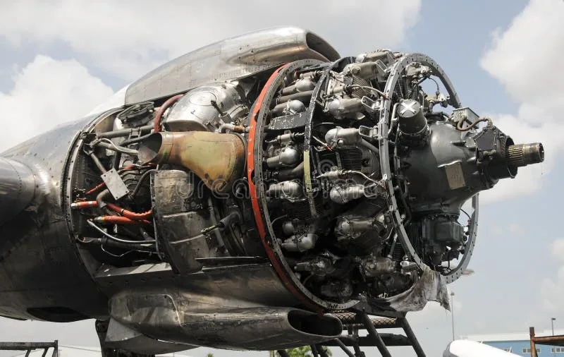 Giant Radial Airplane Engine Stock Image Image Of Aircraft Powerful 255916015