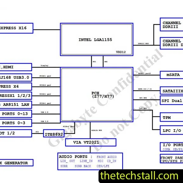Gigabyte Ga Z77 D3H Schematic Diagram The Tech Stall