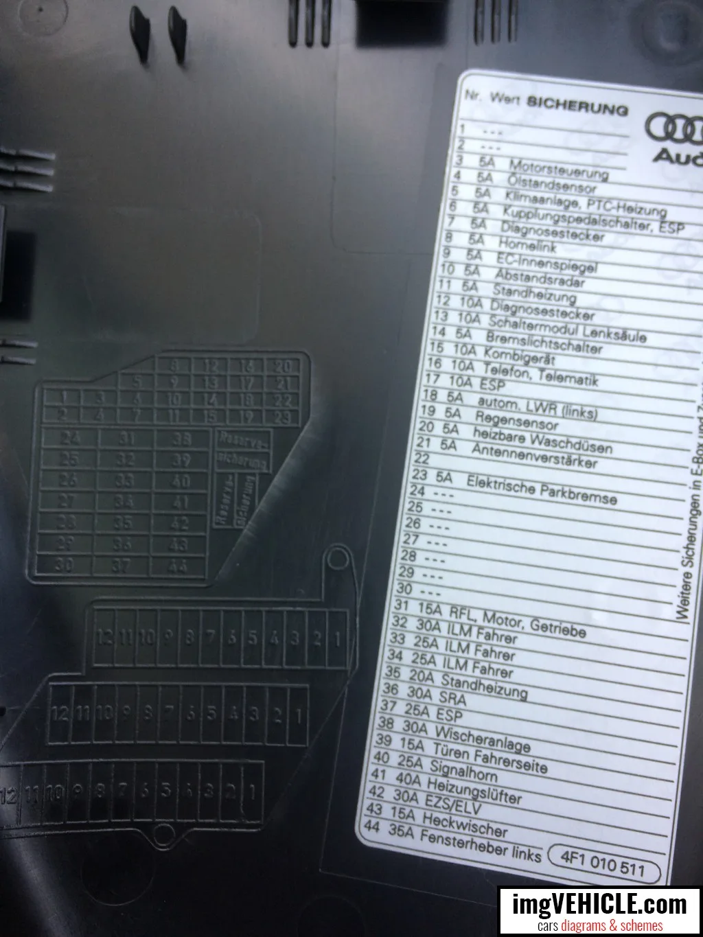 Glory Audi A6 C6 Fuse Box Diagram Rule Automatic Bilge Pump Wiring