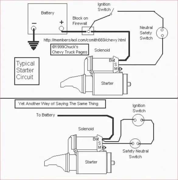 Gm Starter Motor Wiring Diagram S And R Connection Wired Up