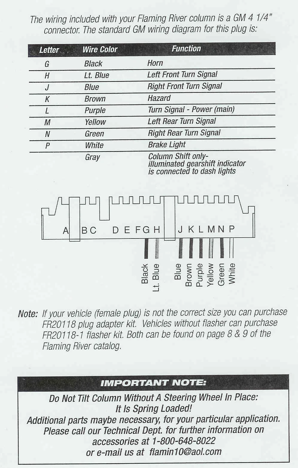 Gm Steering Column Wire Diagram