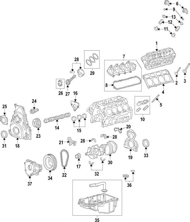 Gmc Yukon Engine Does Not Include Exhaust Manifolds 12716400 Mcelveen Buick Gmc