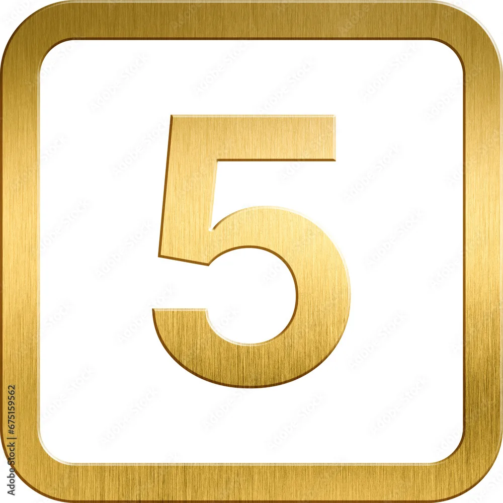 Gold Number 0 1 2 3 4 5 6 7 8 9 Count Alphabet One Two Three Zero First Metal Font Number 1