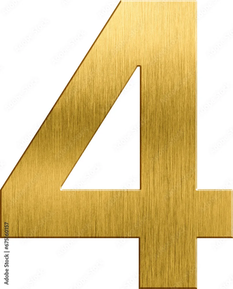 Gold Number 0 1 2 3 4 5 6 7 8 9 Count Alphabet One Two Three Zero First Metal Font Number 1