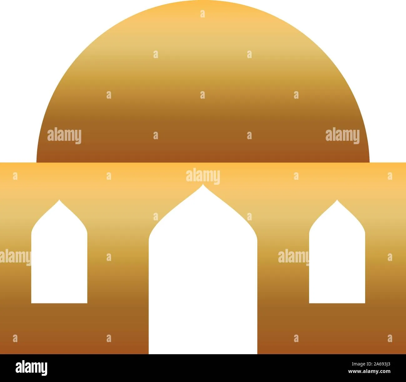 Golden Manger House Building Isolated Icon Stock Vector Image Art Alamy