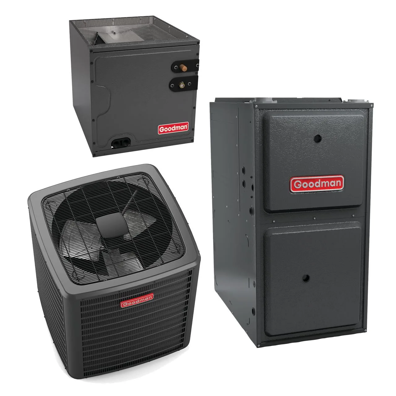 Goodman 3 Ton 15 2 Seer2 R 32 80 000 Btu 96 Afue Dual Fuel System 1 600 Cfm