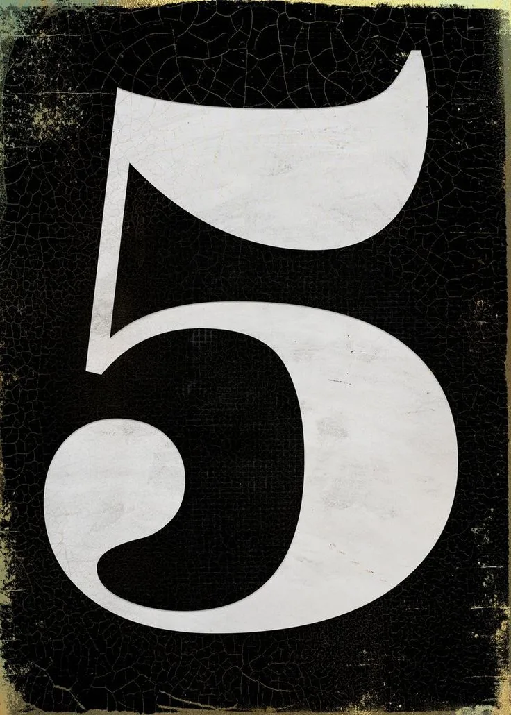 Graffiti Style Art Graffiti Styles Lucky Number Number 5 Metal Posters Roman Poster Prints
