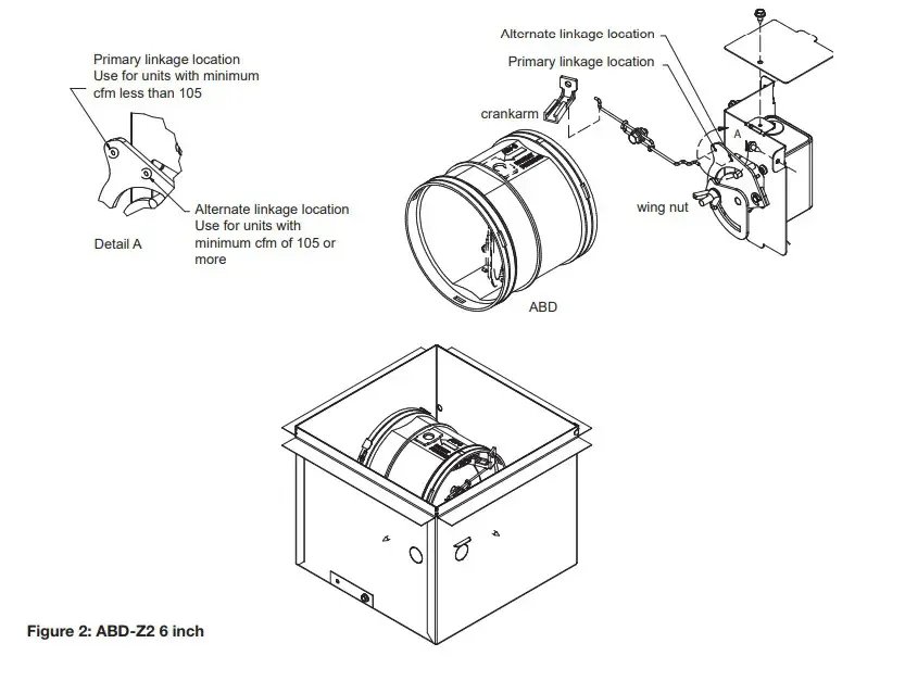 Greenheck Abd Z2 Automatic Balancing Damper Instruction Manual