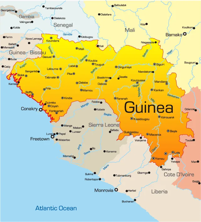Guinea Map 53E