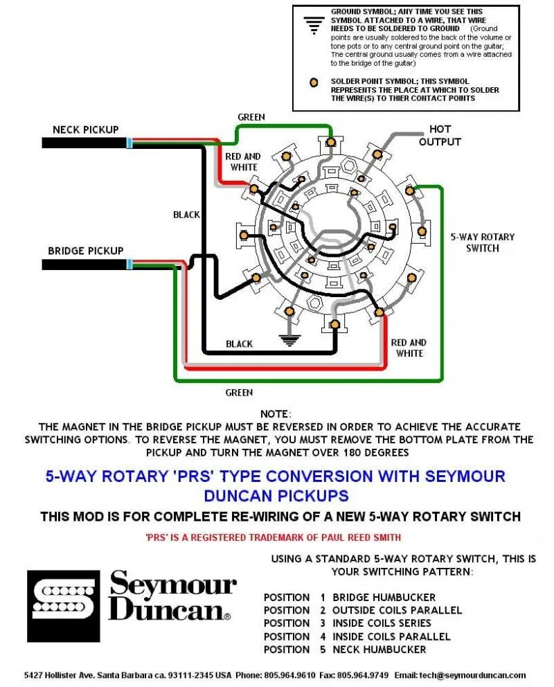 Guitar 5 Way Position Switch Wiring Diagram 5 Way Switch Wir
