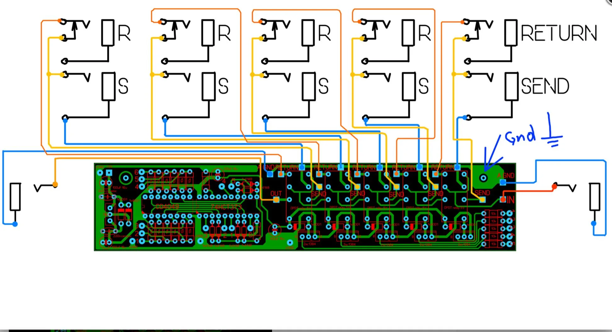 Guitar Effects Pedalboard Wiring Diagram