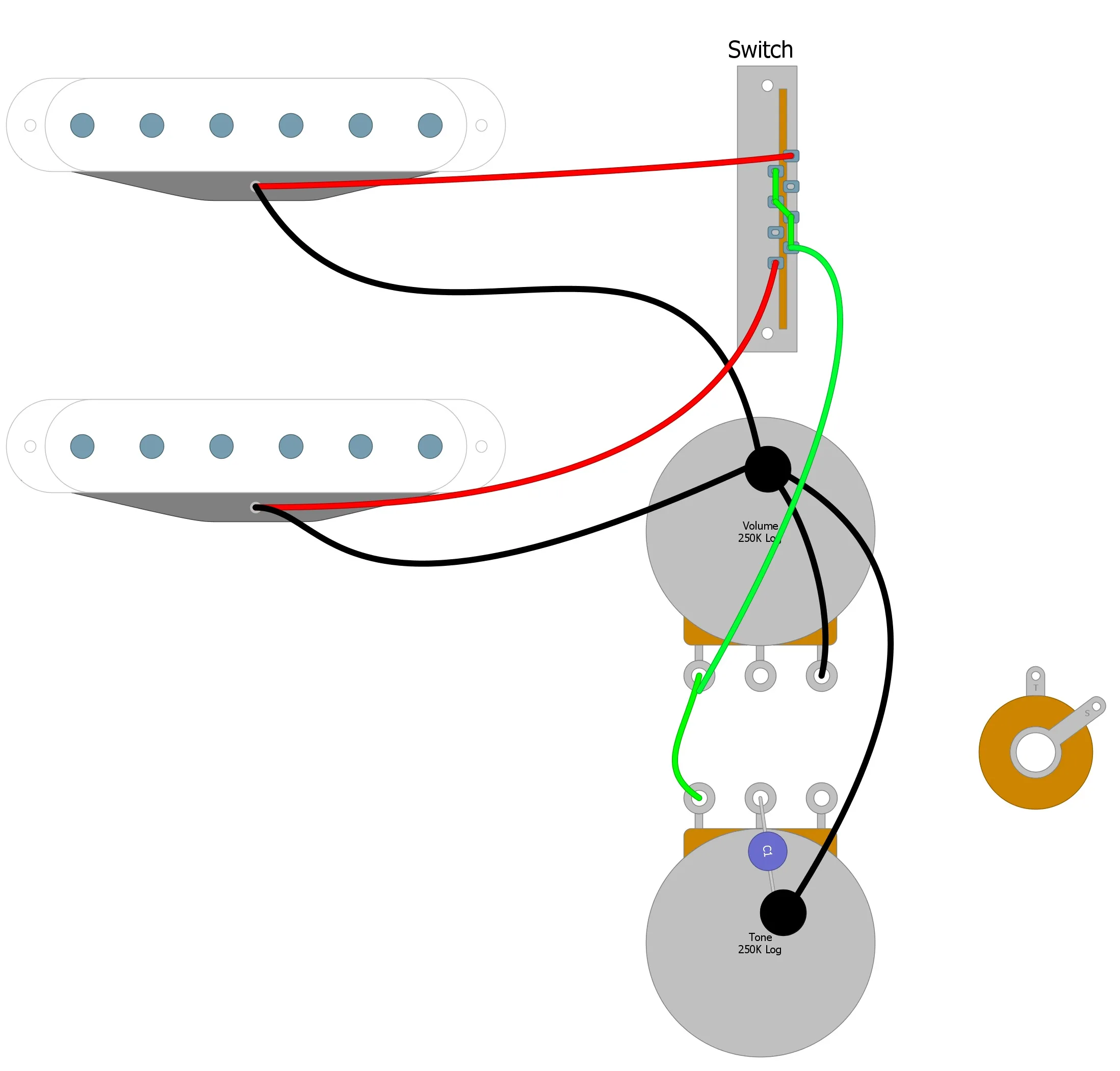 Guitar Pickups Wiring Diagram