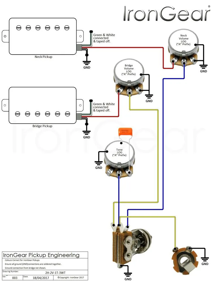 Guitar Wiring Diagrams 1 Pickup