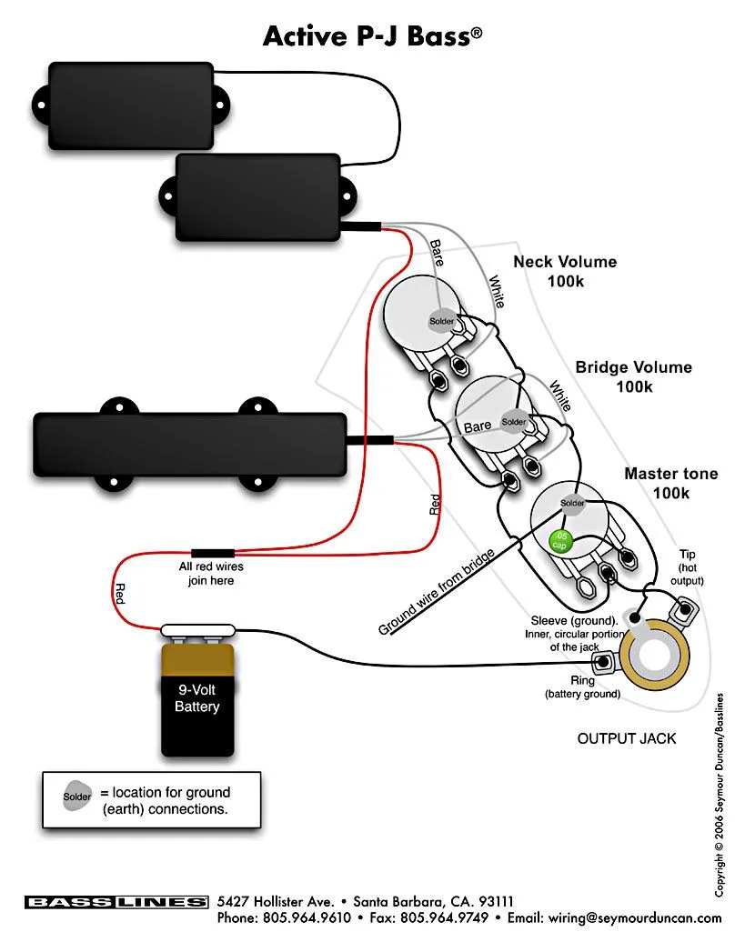 Guitar Wiring Diagrams Active Emg For