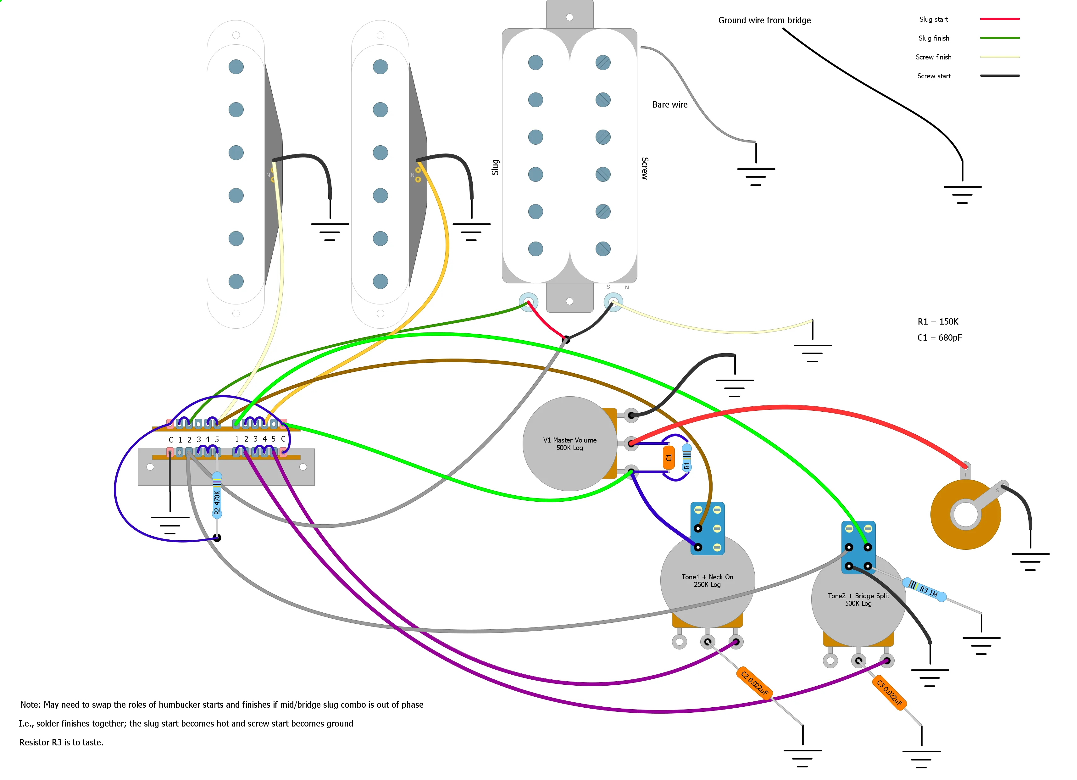 Guitar Wiring Diagrams Coil Splitter Pdf Wiring Digital And Schematic