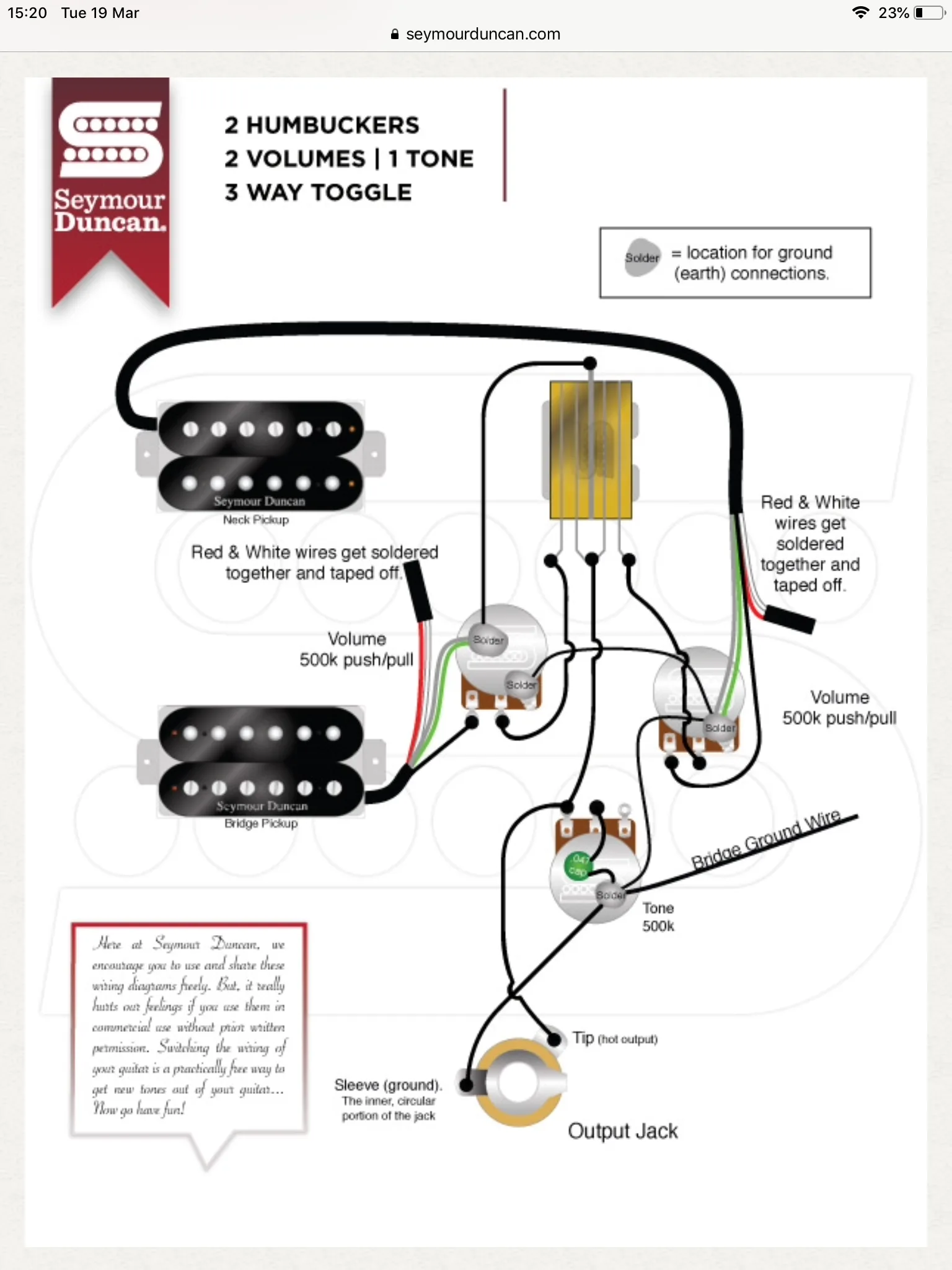 Guitar Wiring Diagrams Dual Humbucker
