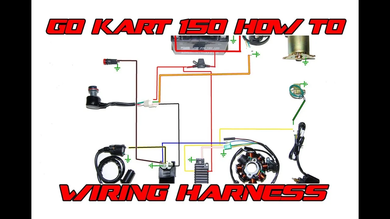 Gy6 Wiring Diagram 150Cc Wiring Gy6 Harness 150Cc Engine Par