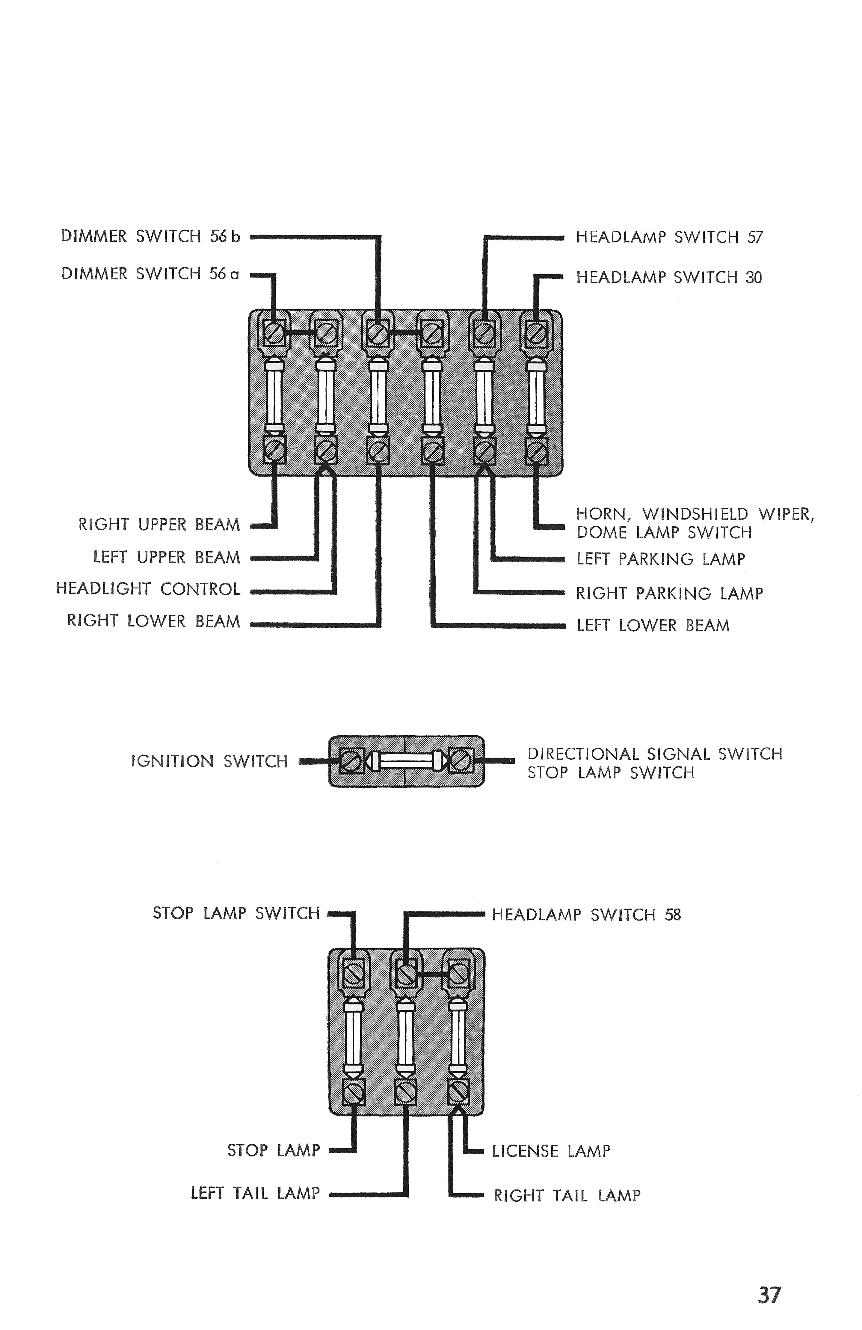 Headlight Dimmer Switch Diagram Diagram Switch Dimmer Lights