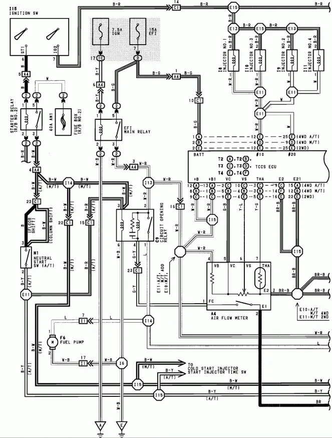 Headlight Wiring Diagram 92 Chevy Pickup 96 S10 2 2 Wiring D