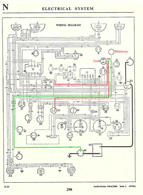 Healey 100 6 Electrical Diagram Question The 100 Six Forum The Austin Healey Experience