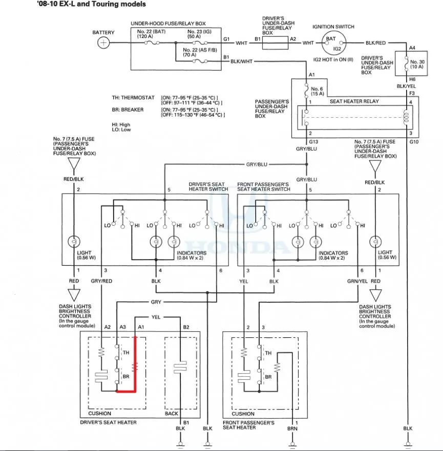 Heated Seat Wiring Diagram