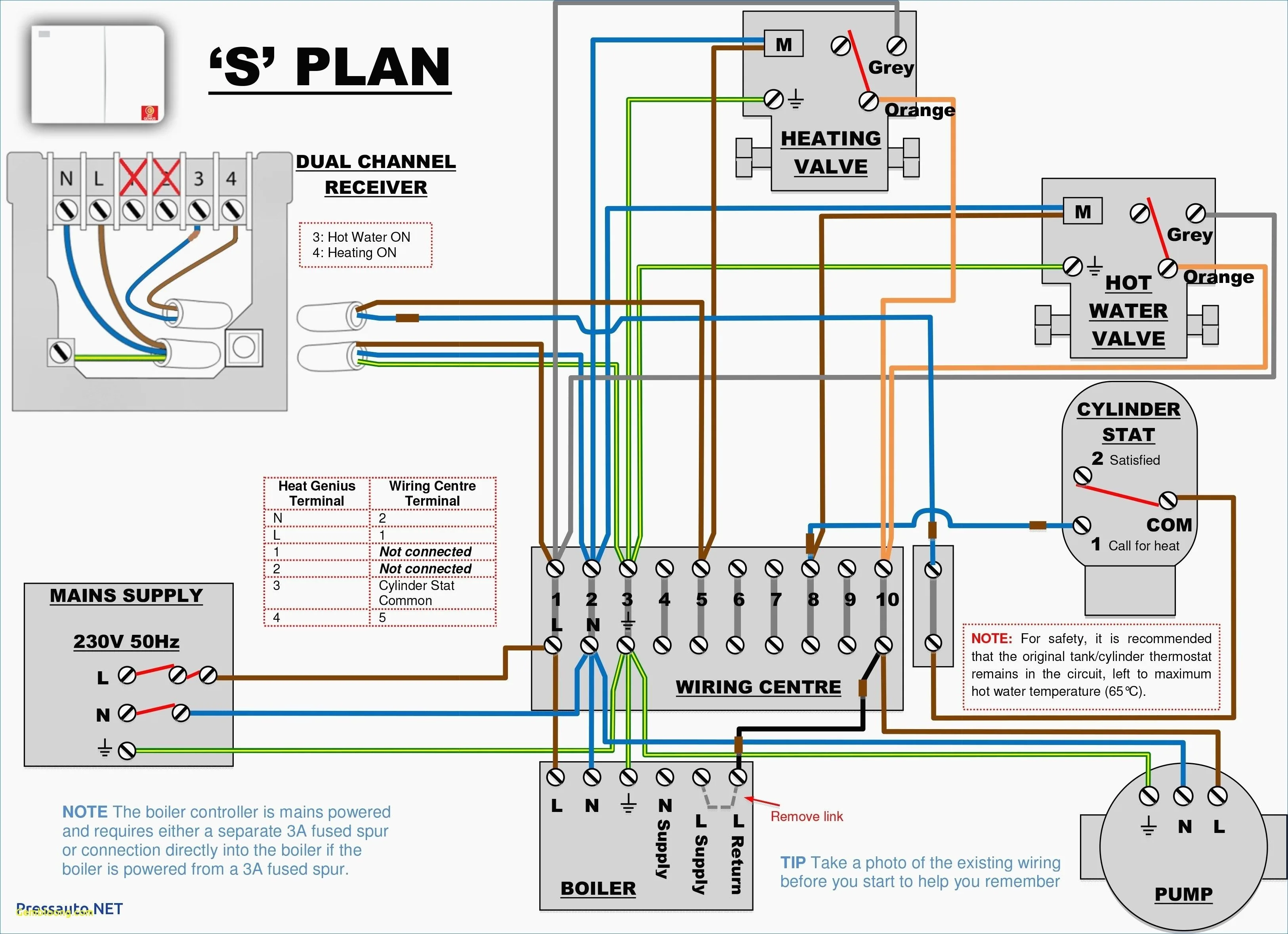 Heating Controls Wiring Diagrams Two Port Zone Valve Wiring
