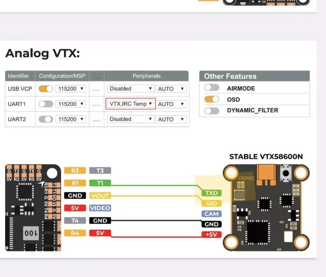 Help With Id Ing Port On Vtx Wiring Diagram R Fpv