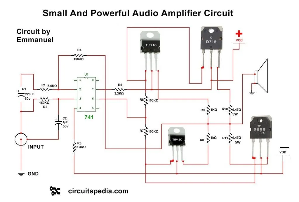 Hifi Audio Amplifier Circuit Diagram