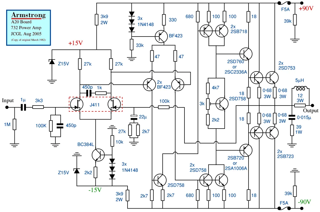 Hifi Audio Amplifier Circuit Diagram Hi Fi Amplifier Circuit