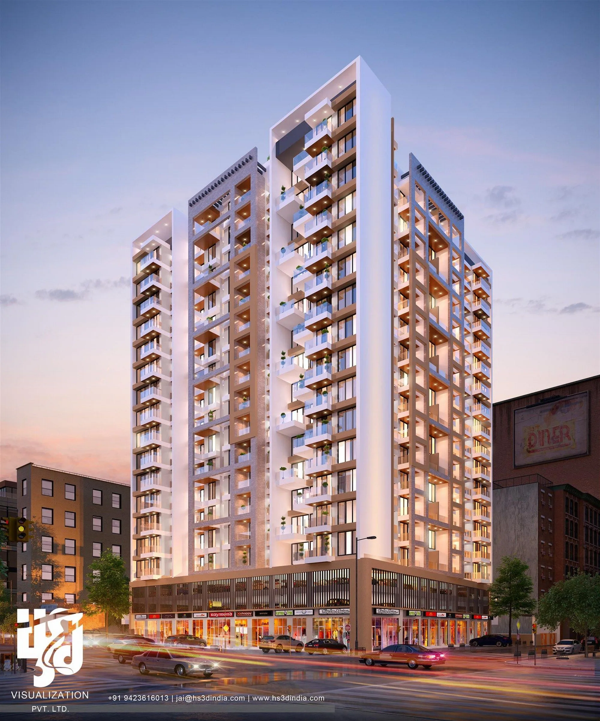 High Rise Apartment Design Exterior