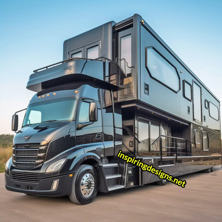 Highway Castles These Epic Semi Truck Rv Conversions Have Their Own Balconies Inspiring Designs