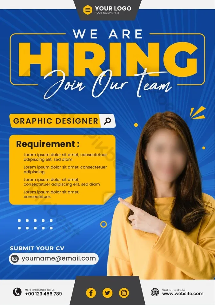 Hiring Poster Template