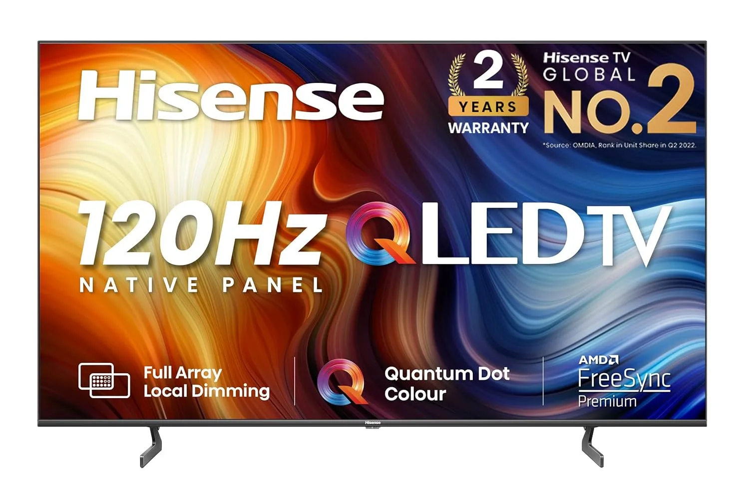 Hisense 164 Cm 65 Inches 4K Ultra Hd Smart Ips Qled Tv 65U7H Black Electronics