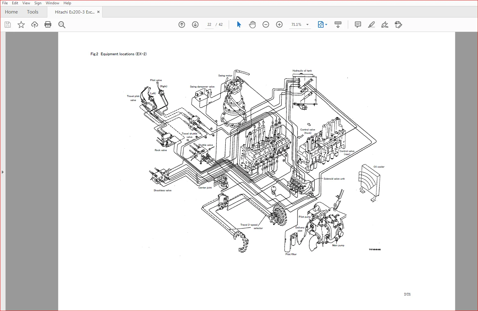 Hitachi Ex200 3 Excavator Electrical Circuit Diagram Manual Pdf Download Heydownloads
