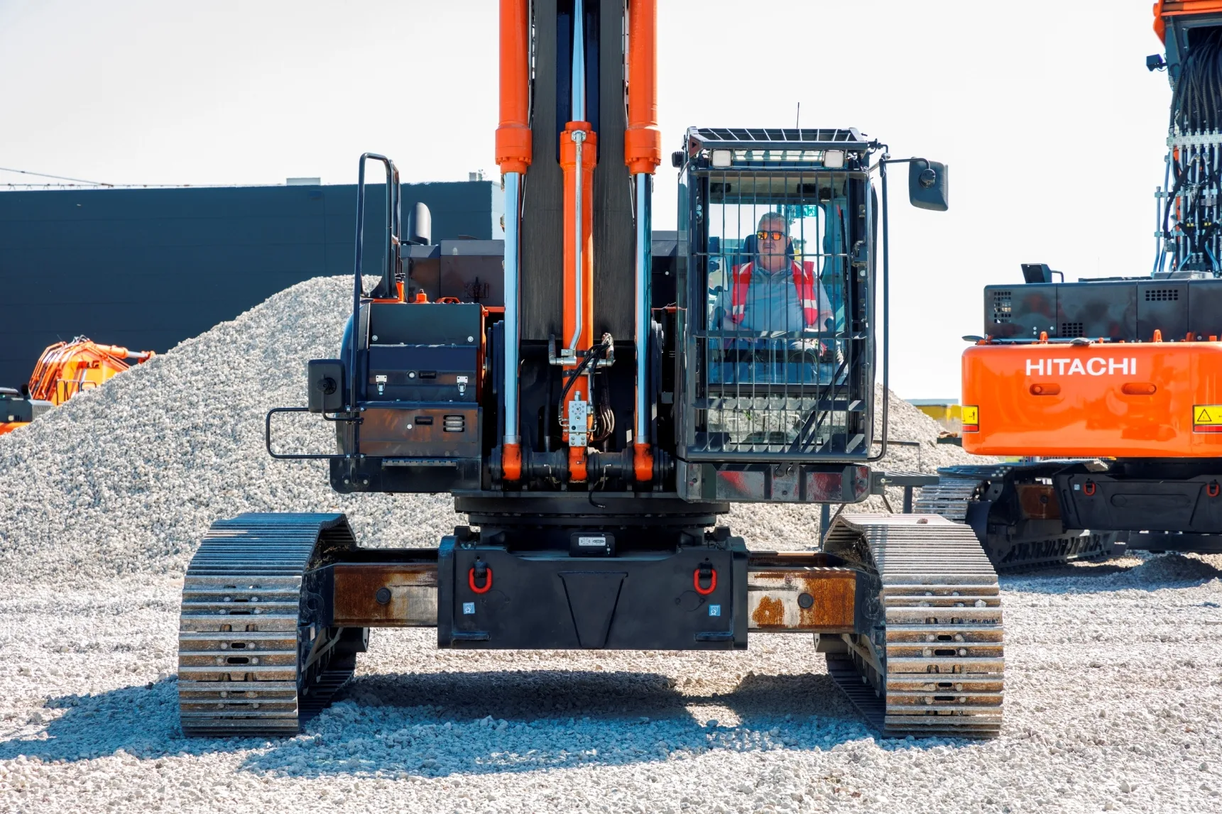 Hitachi Excavator Adapted For Demolition Work